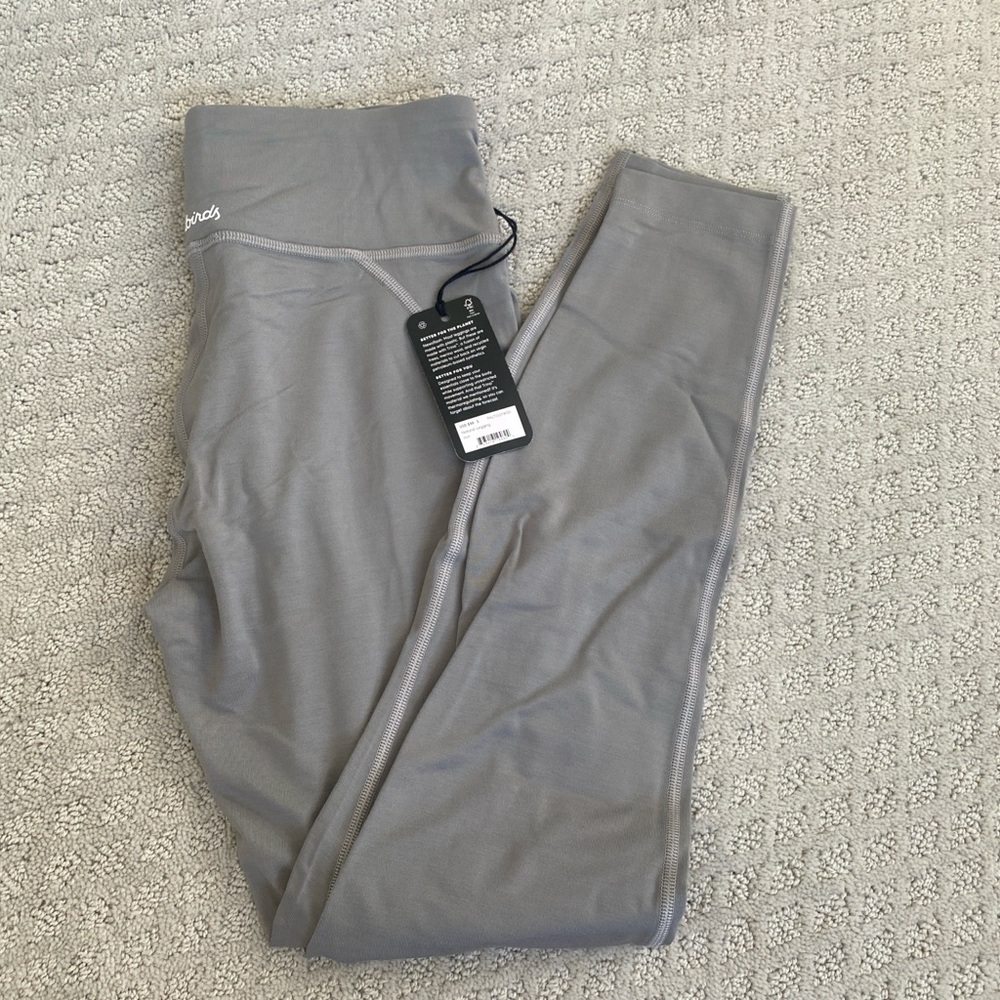 New with tags Allbirds Gray High-Waisted Leggings